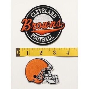 Set of Two Cleveland Browns Iron on Patches